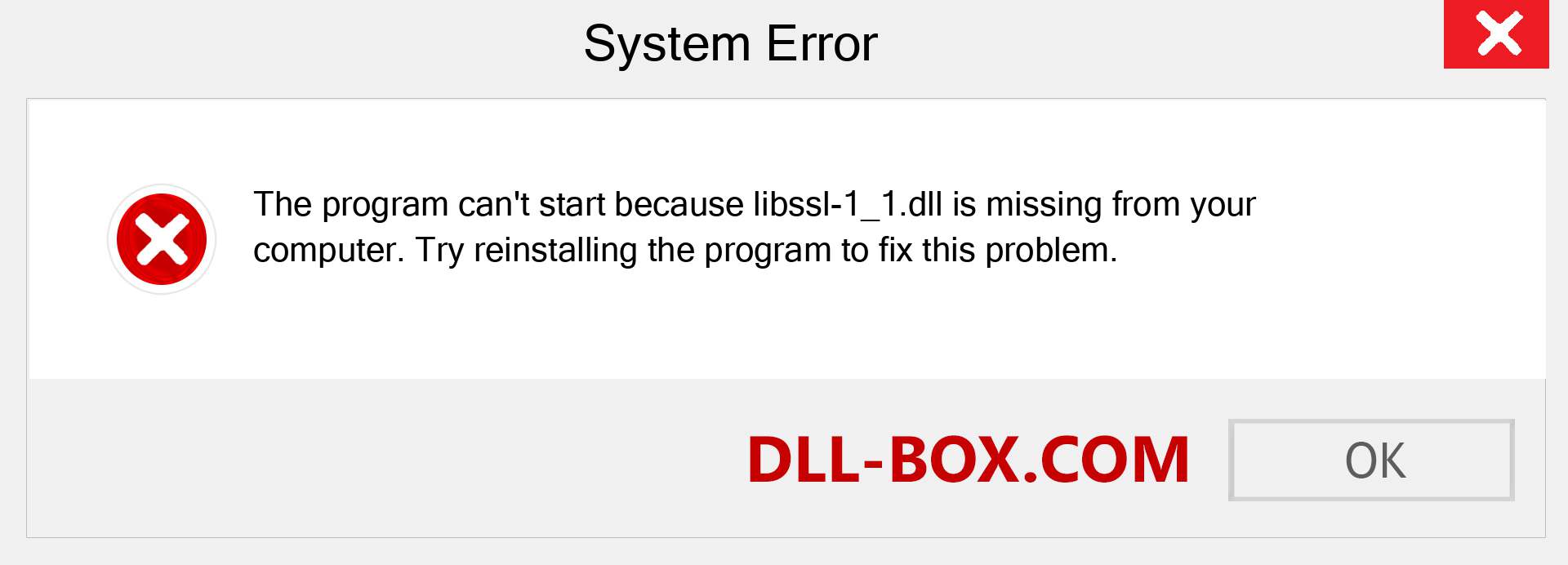  libssl-1_1.dll file is missing?. Download for Windows 7, 8, 10 - Fix  libssl-1_1 dll Missing Error on Windows, photos, images